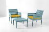 MITTU Terrassenmöbel-Set aus Polypropylen 2 Stühle, Couchtisch in Mint/Gelb mint/gelb - Foto 22