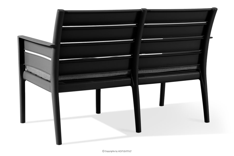 MITTU Gartenmöbel-Set aus Polypropylen Sofa, 2 Stühle, Couchtisch in Anthrazit/Grau anthrazit/grau - Foto 5