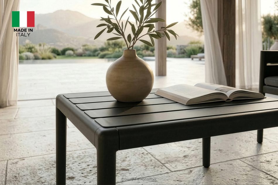 MITTU Gartenmöbel-Set aus Polypropylen Sofa, 2 Stühle, Couchtisch in Anthrazit/Grau anthrazit/grau - Foto 30