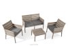 MITTU Gartenmöbel-Set aus Polypropylen Sofa, 2 Stühle, Couchtisch in Beige/Braun beige/braun - Foto 1