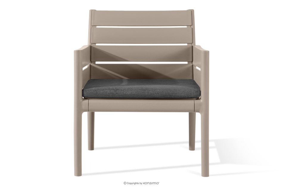 MITTU Gartenmöbel-Set aus Polypropylen Sofa, 2 Stühle, Couchtisch in Beige/Braun beige/braun - Foto 6