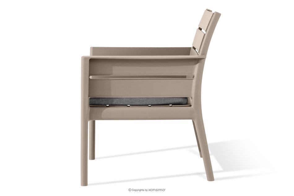 MITTU Gartenmöbel-Set aus Polypropylen Sofa, 2 Stühle, Couchtisch in Beige/Braun beige/braun - Foto 8