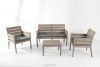 MITTU Gartenmöbel-Set aus Polypropylen Sofa, 2 Stühle, Couchtisch in Beige/Braun beige/braun - Foto 25