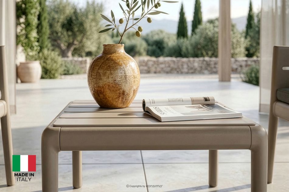 MITTU Gartenmöbel-Set aus Polypropylen Sofa, 2 Stühle, Couchtisch in Beige/Braun beige/braun - Foto 29