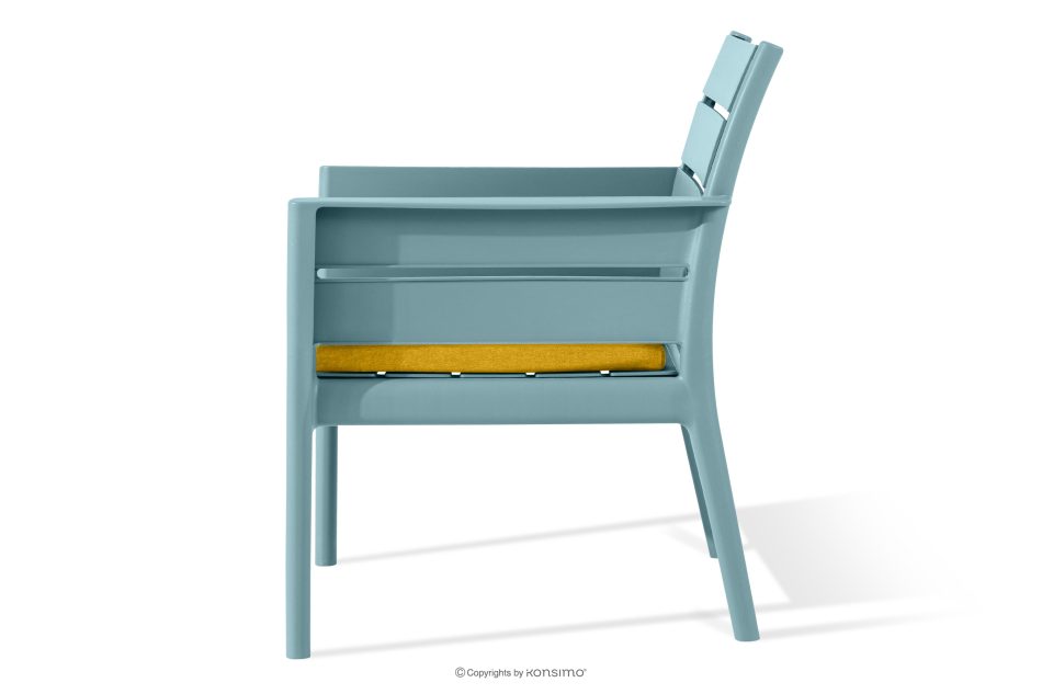 MITTU Terrassenmöbel-Set aus Polypropylen Sofa, 2x Stuhl, Couchtisch mint/gelb mint/gelb - Foto 8