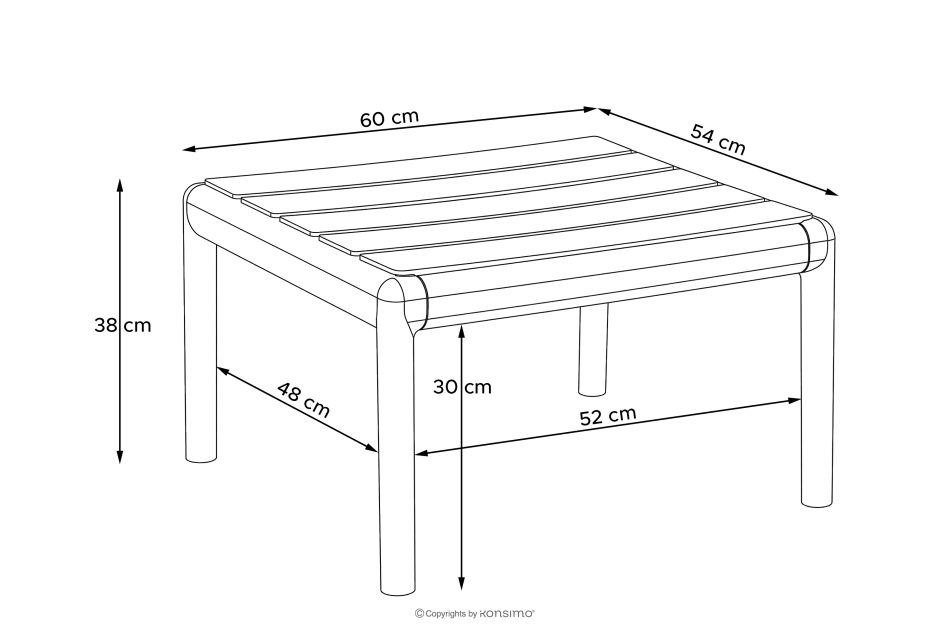 MITTU Gartenmöbel-Set aus Polypropylen Sofa, 2 Stühle, Couchtisch in Beige/Braun beige/braun - Foto 34