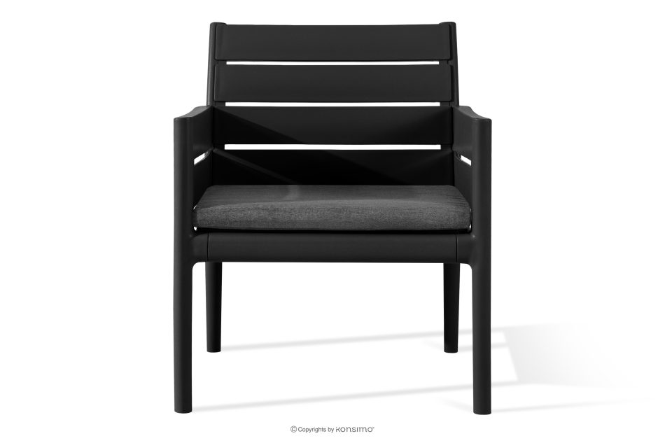 MITTU Gartenmöbel-Set aus Polypropylen 2x Sofa, 2x Stuhl, Couchtisch anthrazit/grau anthrazit/grau - Foto 6