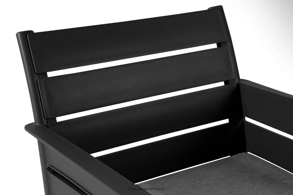 MITTU Gartenmöbel-Set aus Polypropylen 2x Sofa, 2x Stuhl, Couchtisch anthrazit/grau anthrazit/grau - Foto 13