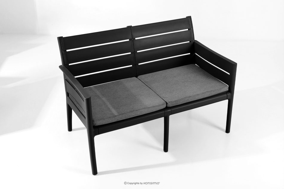 MITTU Gartenmöbel-Set aus Polypropylen 2x Sofa, 2x Stuhl, Couchtisch anthrazit/grau anthrazit/grau - Foto 25