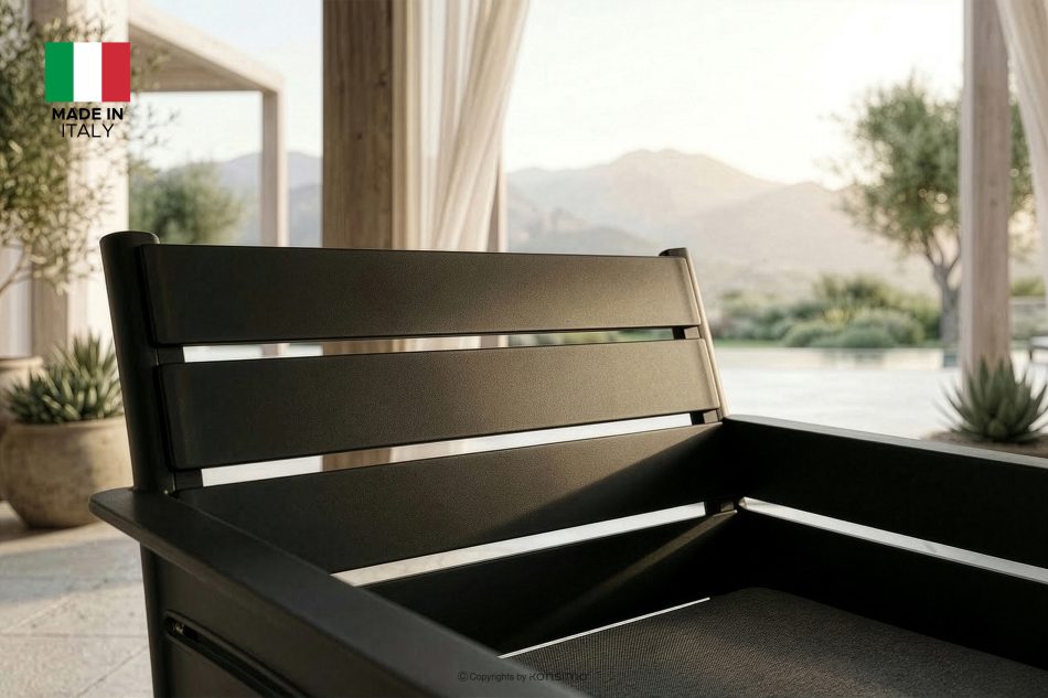 MITTU Gartenmöbel-Set aus Polypropylen 2x Sofa, 2x Stuhl, Couchtisch anthrazit/grau anthrazit/grau - Foto 29