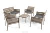 MITTU Gartenmöbel-Set aus Polypropylen 2x Sofa, 2x Stuhl, Couchtisch in Beige/Braun beige/braun - Foto 3