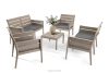 MITTU Gartenmöbel-Set aus Polypropylen 2x Sofa, 2x Stuhl, Couchtisch in Beige/Braun beige/braun - Foto 23
