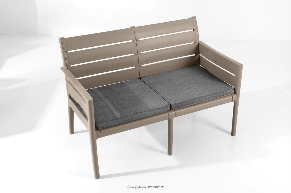 MITTU Gartenmöbel-Set aus Polypropylen 2x Sofa, 2x Stuhl, Couchtisch in Beige/Braun beige/braun - Foto 25