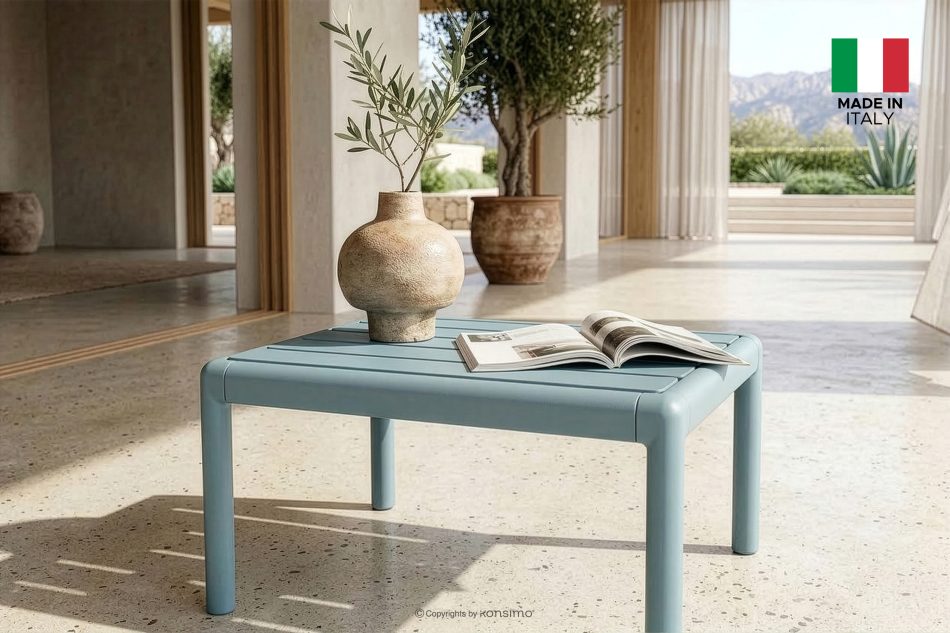 MITTU Terrassenmöbel-Set aus Polypropylen 2x Sofa, 2x Stuhl, Couchtisch in Mint/Gelb mint/gelb - Foto 30