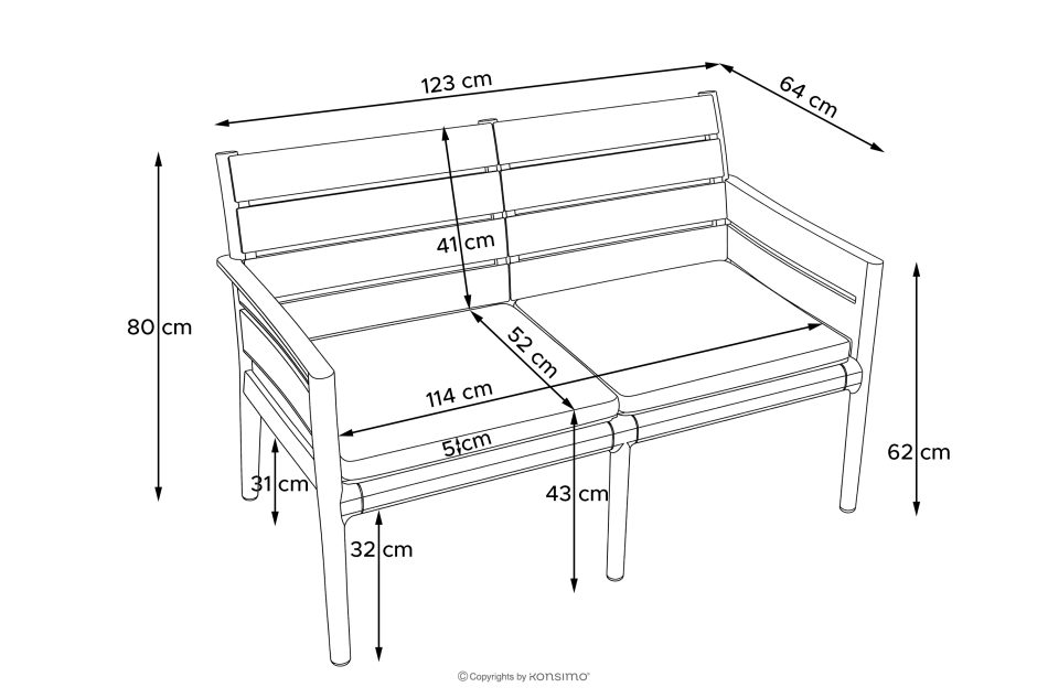 MITTU Gartenmöbel-Set aus Polypropylen 2x Sofa, 2x Stuhl, Couchtisch anthrazit/grau anthrazit/grau - Foto 32