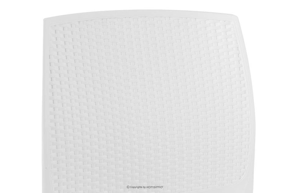 RANTU Gartenstuhl aus Polypropylen 2 tlg. weiß weiß - Foto 9