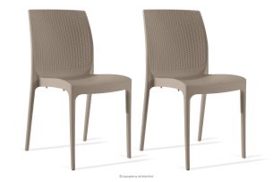 RANTU, https://konsimo.de/kollektion/rantu/ Gartenstuhl aus Polypropylen 2 tlg. beige beige - Foto