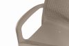 RANTU Gartenstuhl mit Armlehnen aus Polypropylen 2 tlg. beige beige - Foto 11