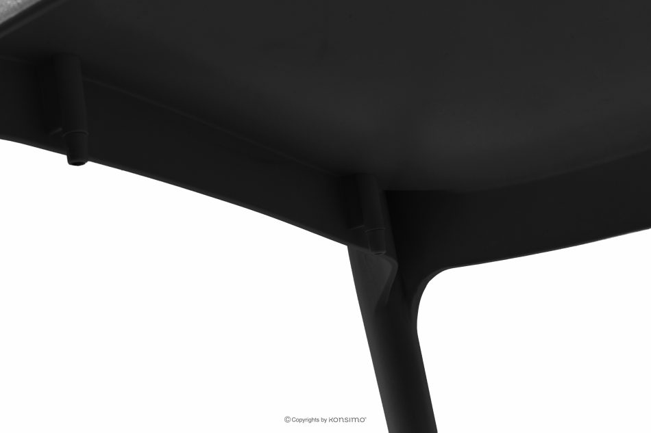 RANTU Gartenstuhl mit Armlehnen aus Polypropylen 4 tlg. anthrazit anthrazit - Foto 11