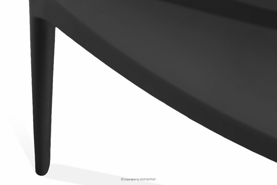 RANTU Gartenstuhl mit Armlehnen aus Polypropylen 4 tlg. anthrazit anthrazit - Foto 12