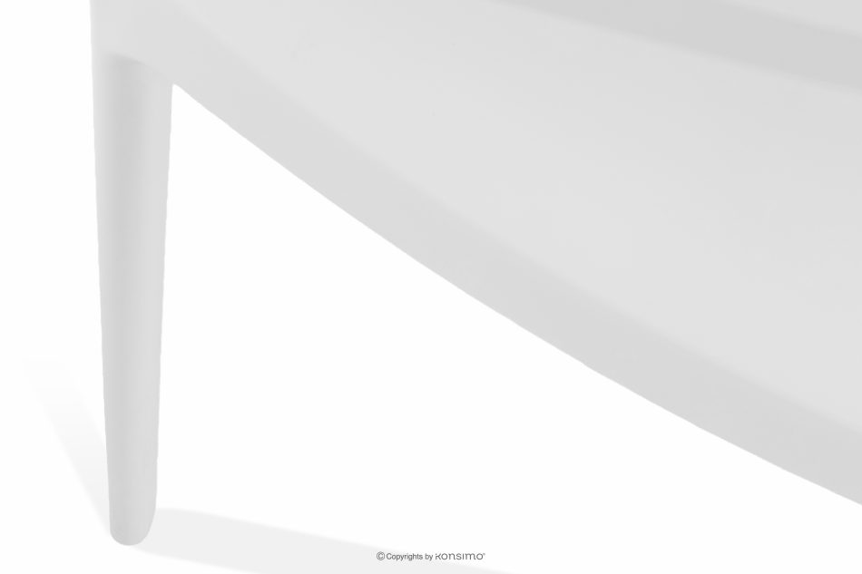 RANTU Gartenstuhl mit Armlehnen aus Polypropylen 4 tlg. weiß weiß - Foto 12