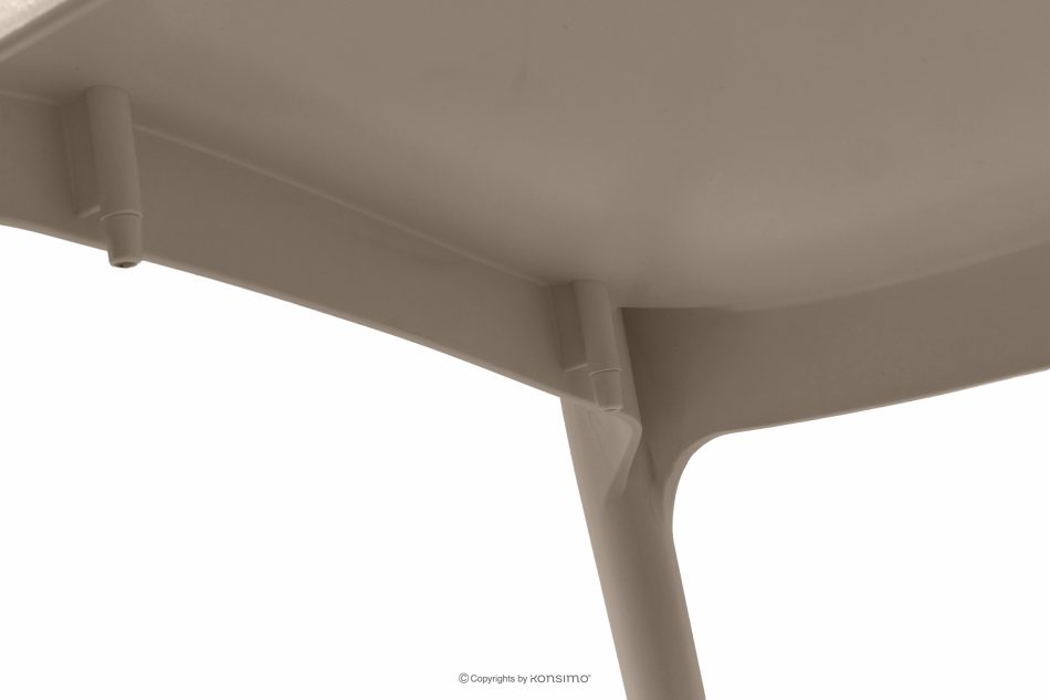 RANTU Gartenstuhl mit Armlehnen aus Polypropylen 4 tlg. beige beige - Foto 11