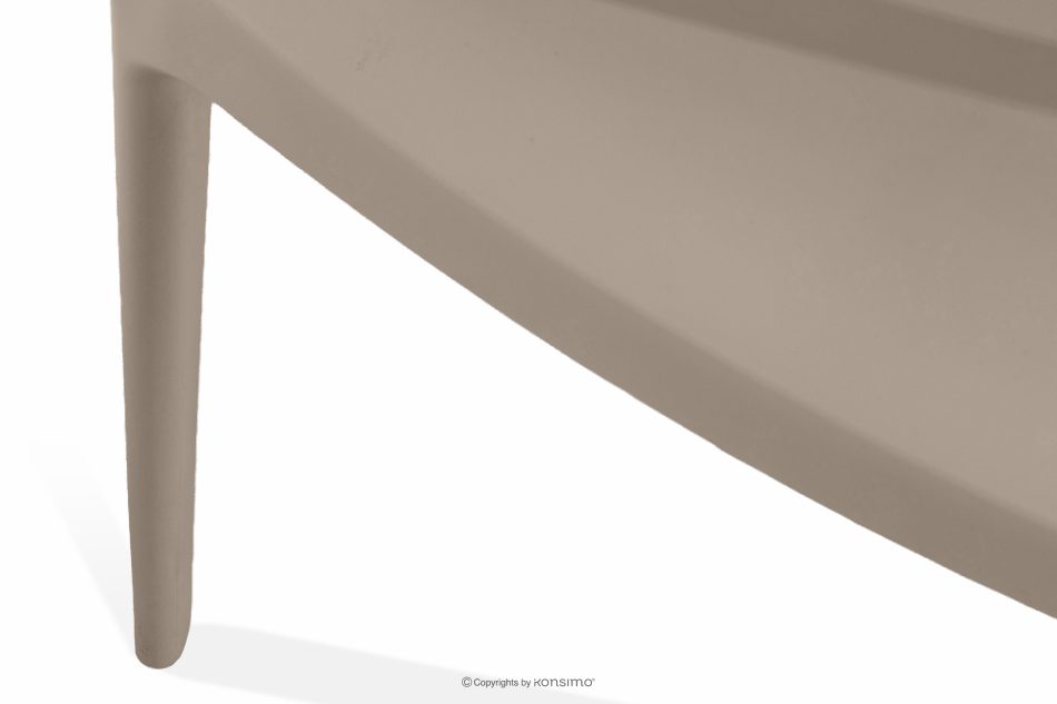 RANTU Gartenstuhl mit Armlehnen aus Polypropylen 4 tlg. beige beige - Foto 12