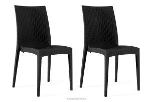 ETULI, https://konsimo.de/kollektion/etuli/ Moderner Gartenstuhl aus Polypropylen 2 tlg. anthrazit anthrazit - Foto