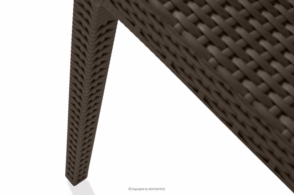 ETULI Moderner Gartenstuhl aus Polypropylen 2 tlg. braun braun - Foto 13