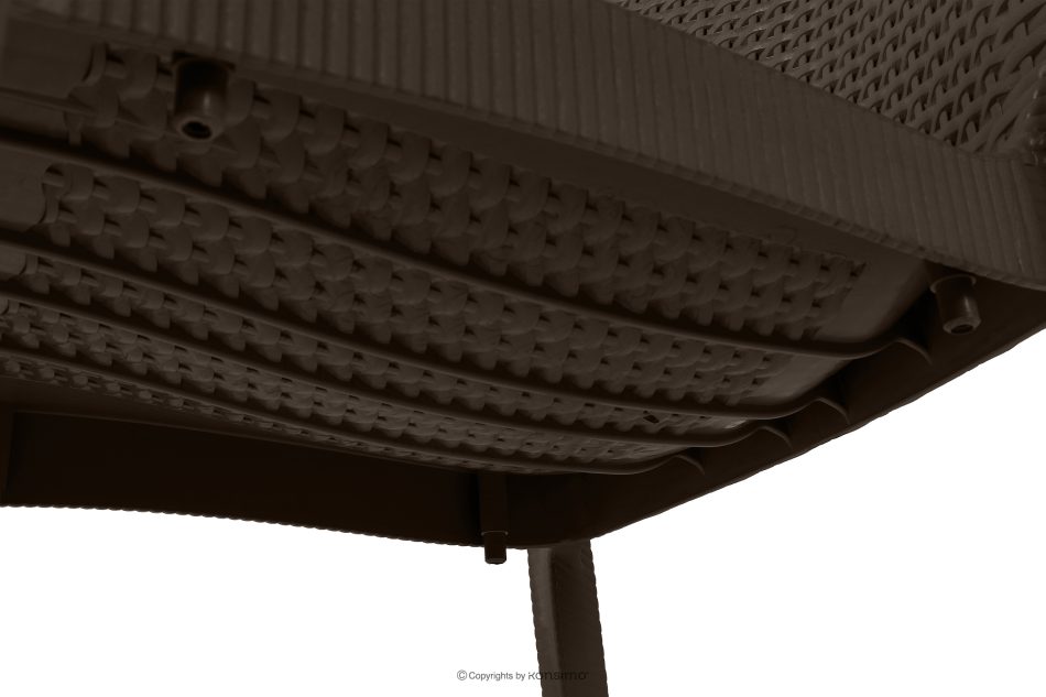 ETULI Moderner Gartenstuhl mit Armlehnen aus Polypropylen 2 tlg. braun braun - Foto 13