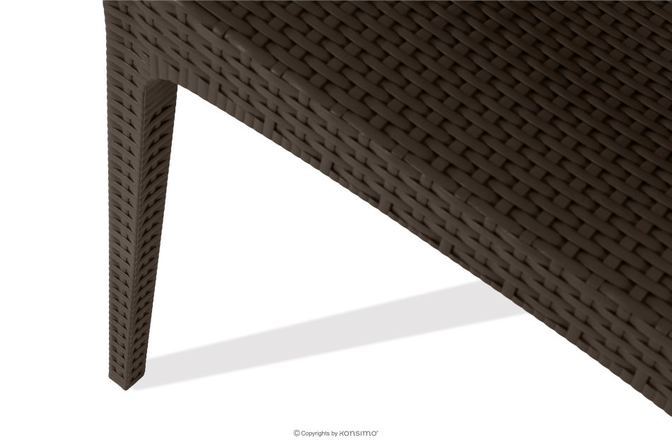 ETULI Moderner Gartenstuhl mit Armlehnen aus Polypropylen 2 tlg. braun braun - Foto 14