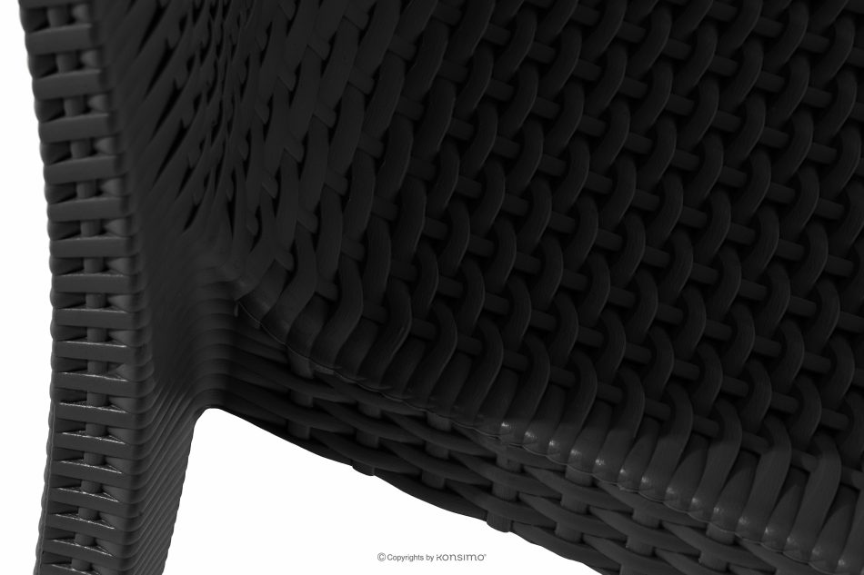 ETULI Moderner Gartenstuhl aus Polypropylen 4 tlg. anthrazit anthrazit - Foto 10