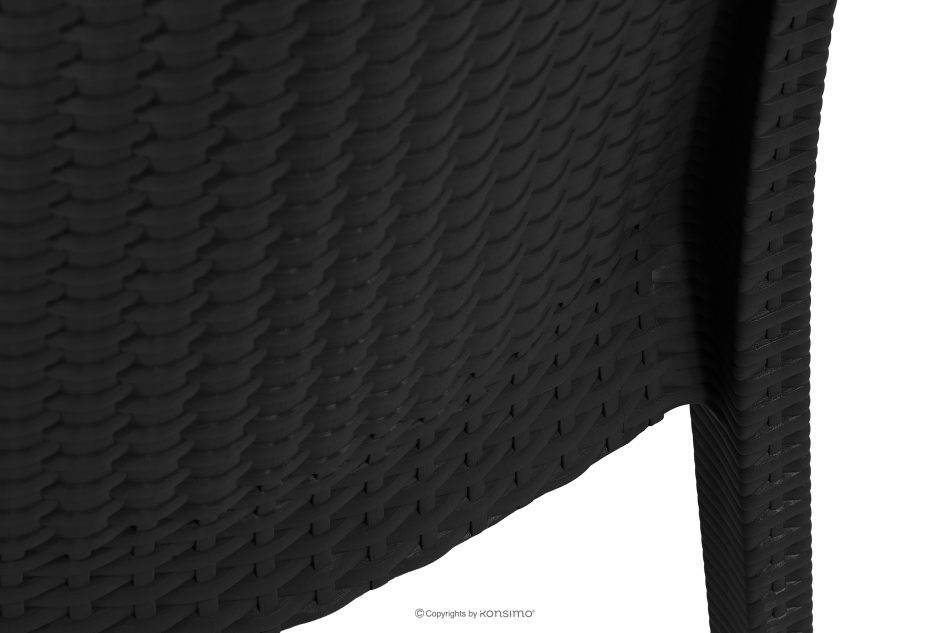 ETULI Moderner Gartenstuhl aus Polypropylen 4 tlg. anthrazit anthrazit - Foto 11