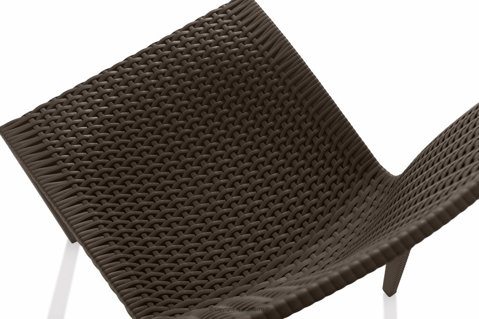 ETULI Moderner Gartenstuhl aus Polypropylen 4 tlg. braun braun - Foto 6