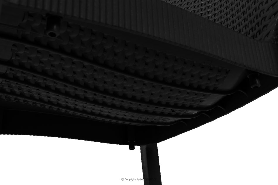 ETULI Moderner Gartenstuhl mit Armlehnen aus Polypropylen 4 tlg. anthrazit anthrazit - Foto 13