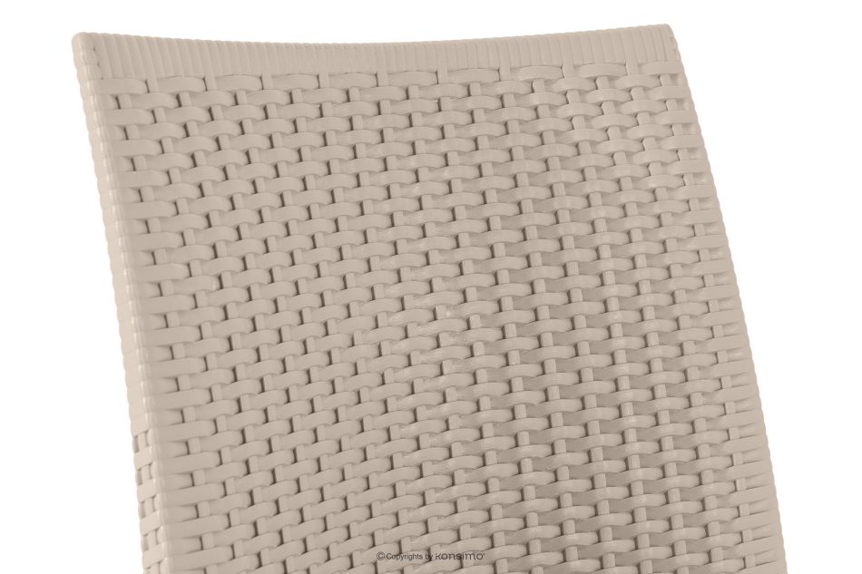 ETULI Moderner Gartenstuhl mit Armlehnen aus Polypropylen 4 tlg. beige beige - Foto 9