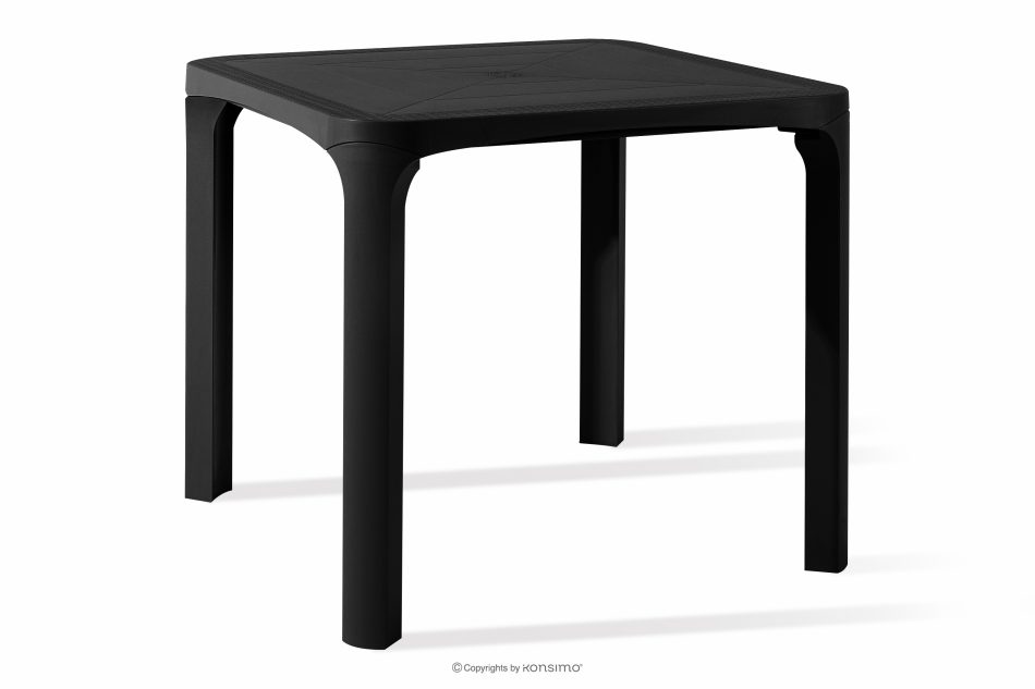 LEOPSI Gartentisch aus Polypropylen 80 x 80 anthrazit anthrazit - Foto 2