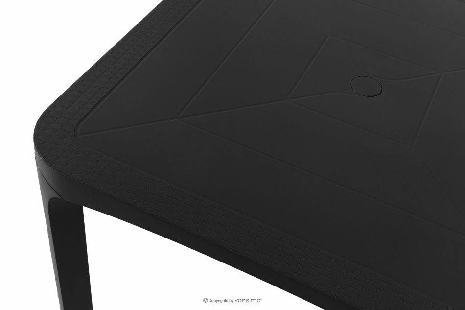 LEOPSI Gartentisch aus Polypropylen 80 x 80 anthrazit anthrazit - Foto 4