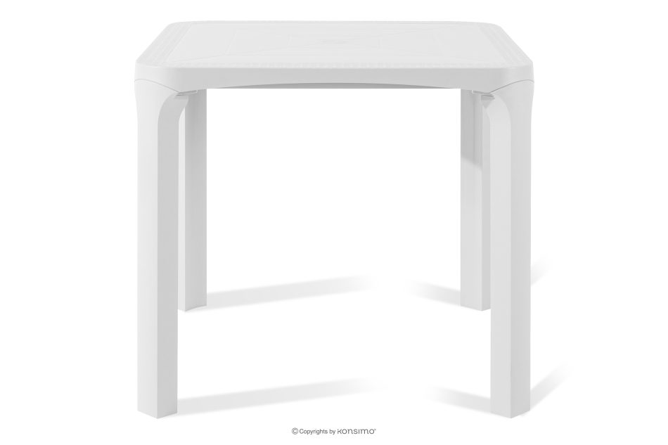 LEOPSI Gartentisch aus Polypropylen 80 x 80 weiß weiß - Foto 0