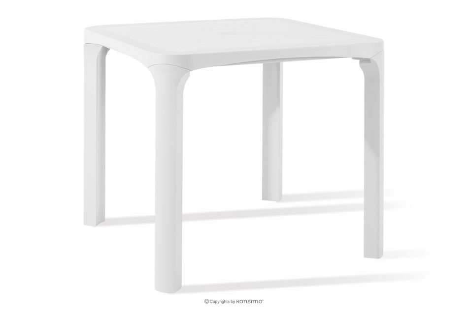 LEOPSI Gartentisch aus Polypropylen 80 x 80 weiß weiß - Foto 2