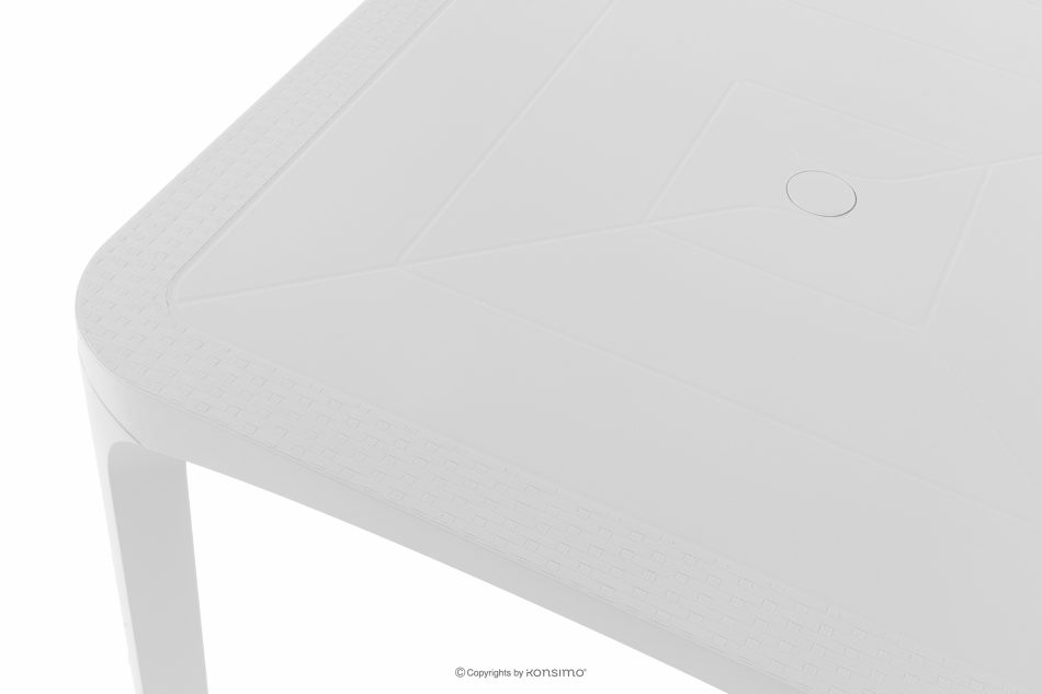 LEOPSI Gartentisch aus Polypropylen 80 x 80 weiß weiß - Foto 4