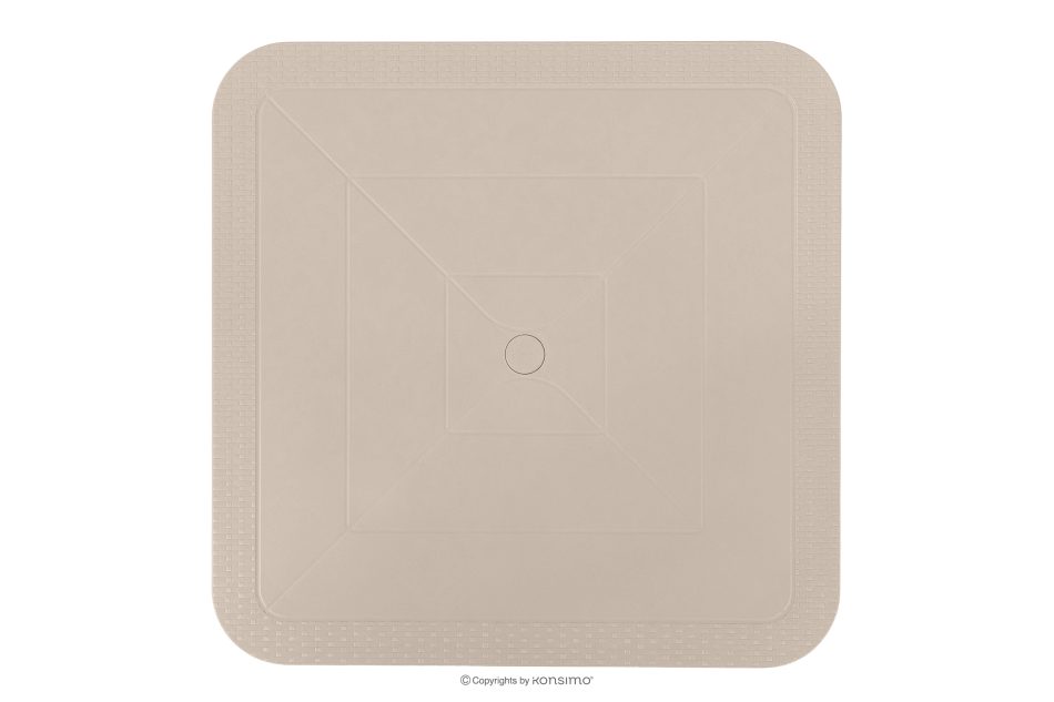 LEOPSI Gartentisch aus Polypropylen 80 x 80 beige beige - Foto 3