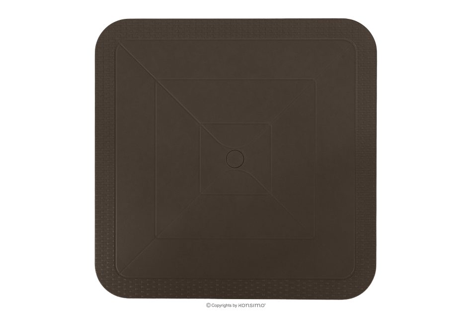 LEOPSI Gartentisch aus Polypropylen 80 x 80 braun braun - Foto 3