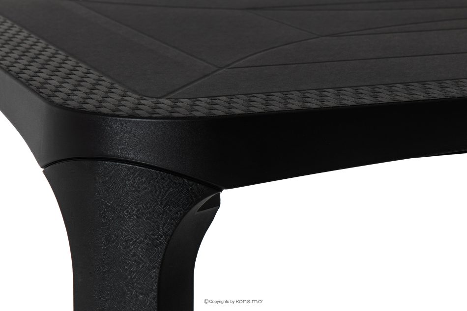 LEOPSI Gartentisch aus Polypropylen 120 x 80 anthrazit anthrazit - Foto 7