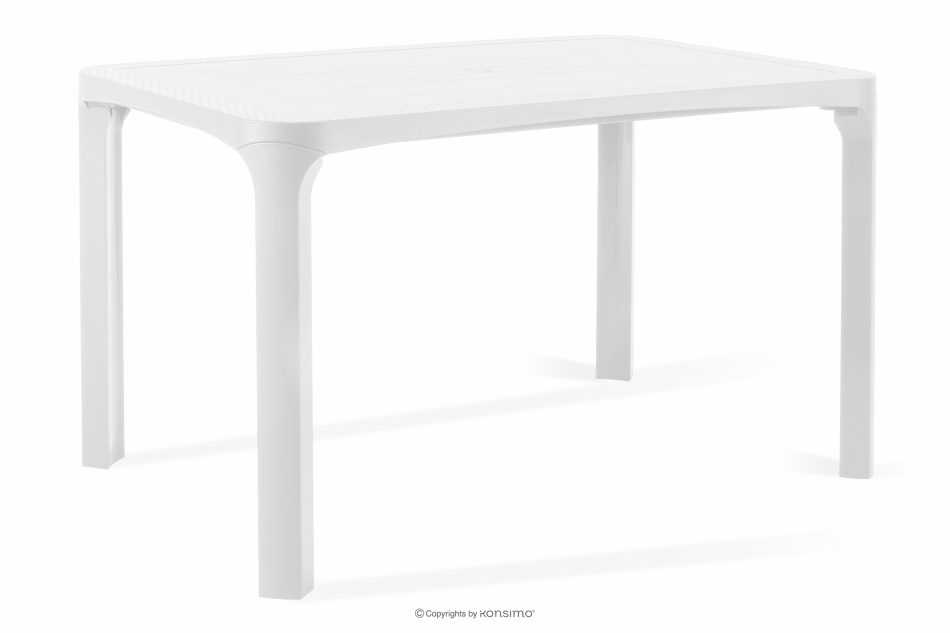 LEOPSI Gartentisch aus Polypropylen 120 x 80 weiß weiß - Foto 2