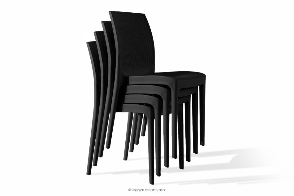 LEOPSI Gartenmöbel-Set: Tisch mit 4 Stühlen anthrazit anthrazit - Foto 14