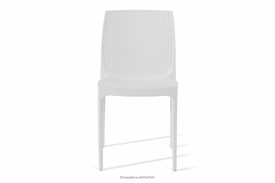 LEOPSI Gartenmöbel-Set: Tisch mit 4 Stühlen weiß weiß - Foto 3