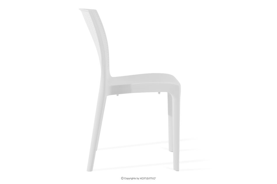 LEOPSI Gartenmöbel-Set: Tisch mit 4 Stühlen weiß weiß - Foto 5