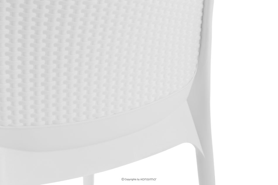 LEOPSI Gartenmöbel-Set: Tisch mit 4 Stühlen weiß weiß - Foto 12