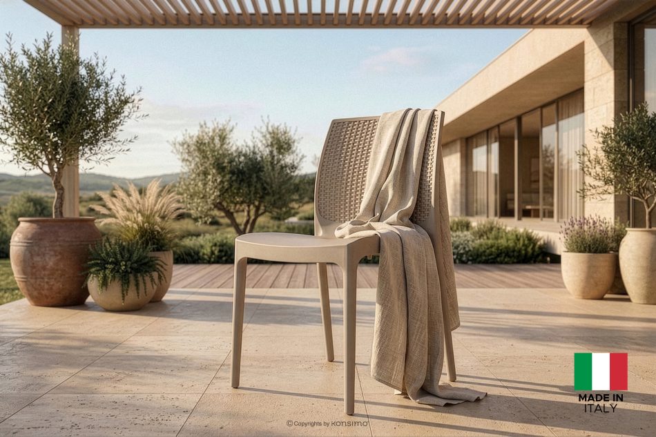 LEOPSI Terrassenmöbel-Set: Tisch mit 4 Stühlen beige beige - Foto 28